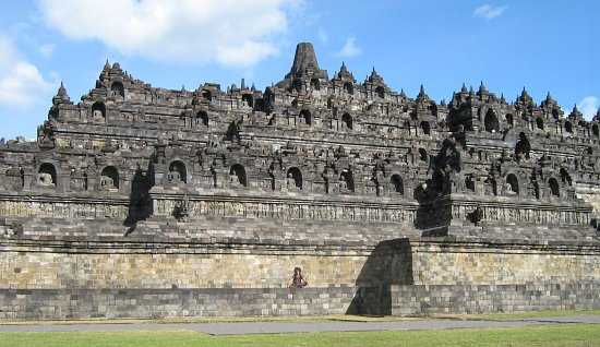 the Borobudur temple nearby Jogja